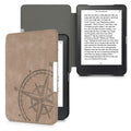 kwmobile Case Compatible with Kobo Clara HD - Faux Leather eReader Protective Cover
