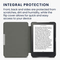 kwmobile Case Compatible with Kobo Clara HD - Faux Leather eReader Protective Cover