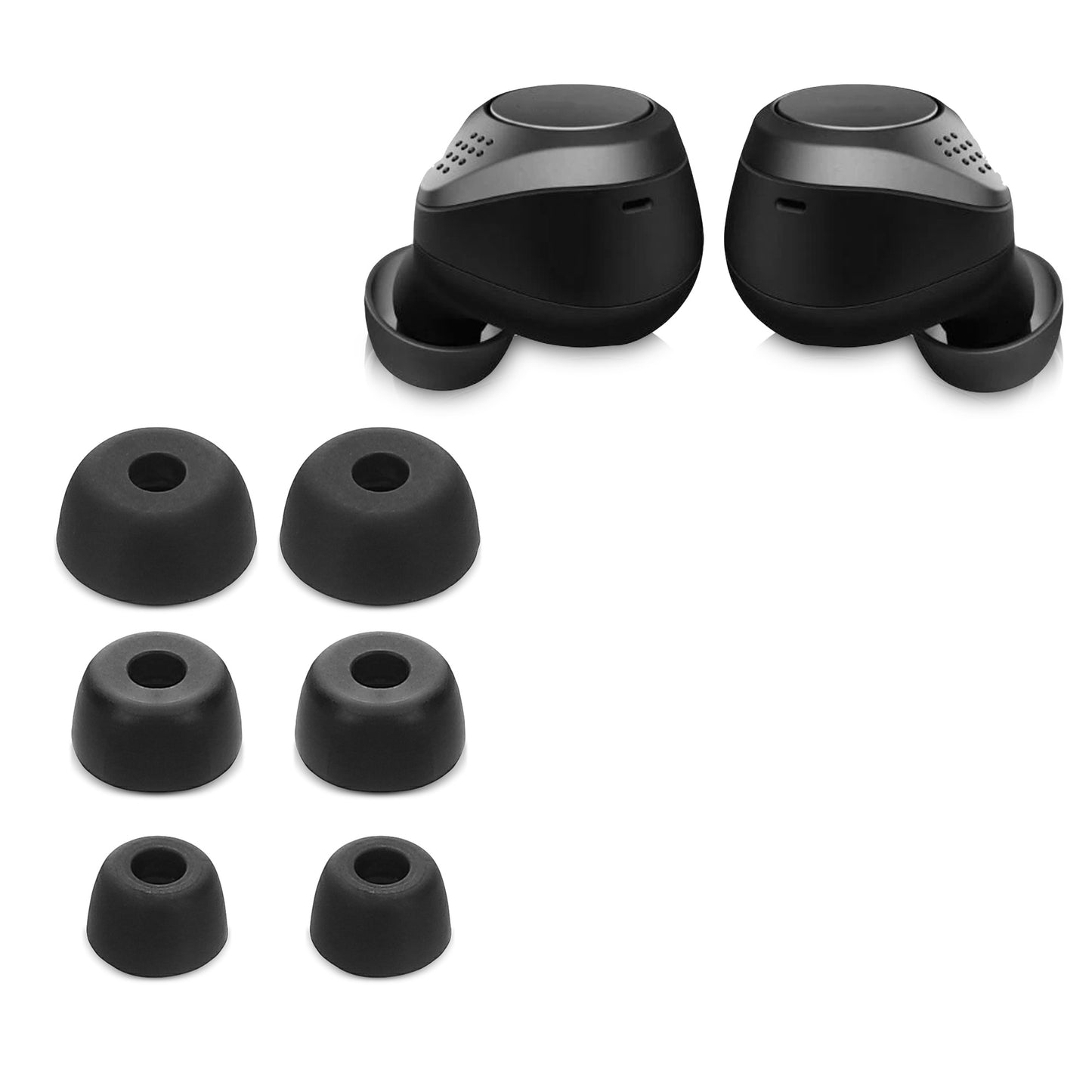 kwmobile Earpads compatible with Jabra Elite 75t / 65t / Active