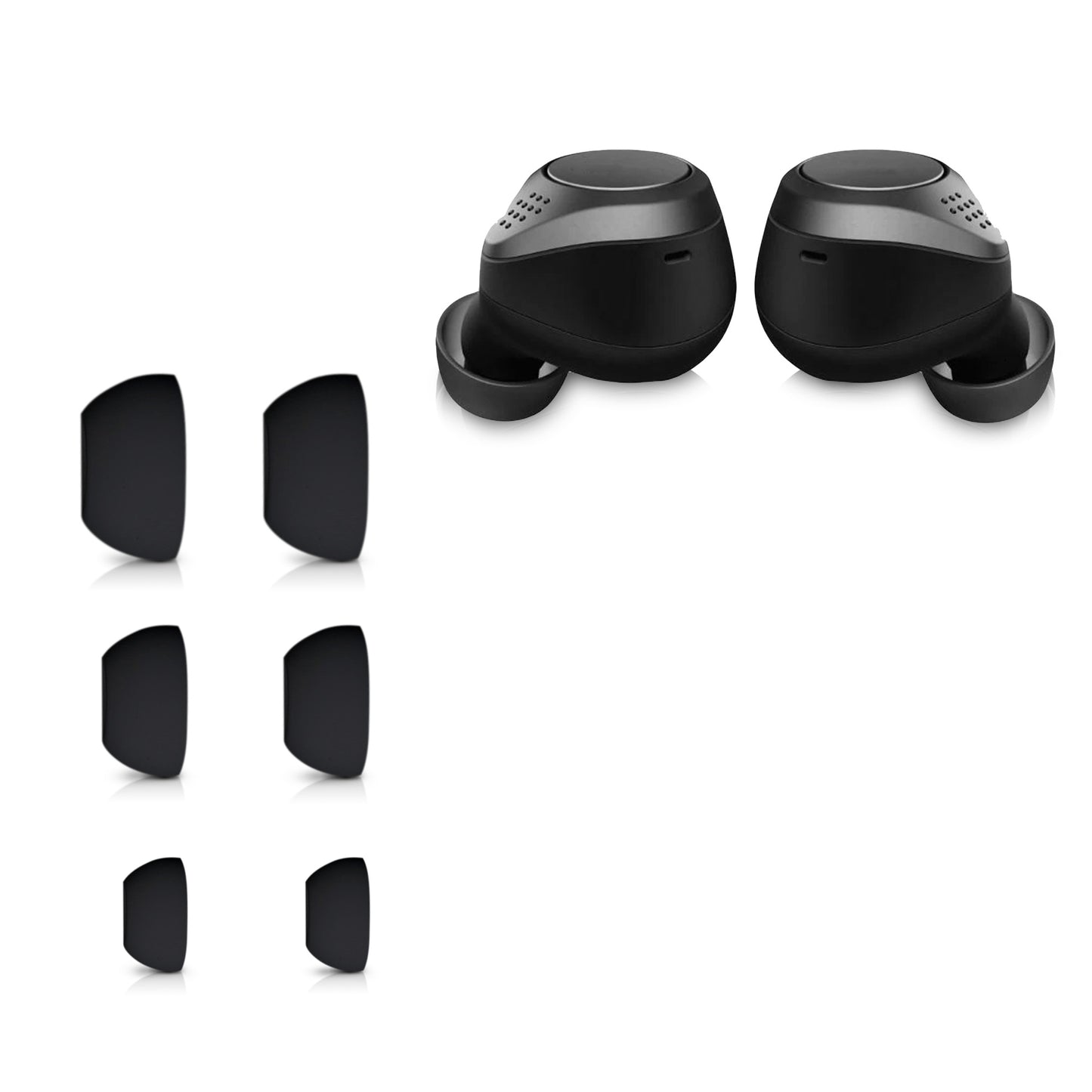 kwmobile Earpads compatible with Jabra Elite 75t / 65t / Active
