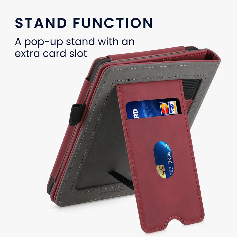 kwmobile Case compatible with Kobo Clara HD Flip Cover - with Hand Strap