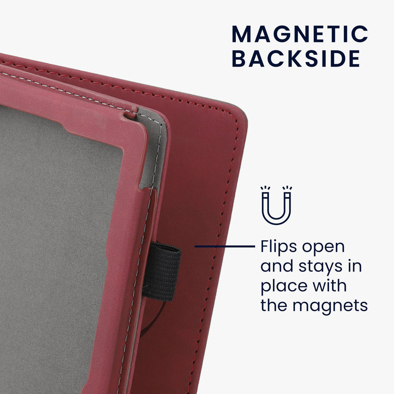 kwmobile Case compatible with Kobo Clara HD Flip Cover - with Hand Strap