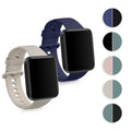 kwmobile 2x Uhrenarmband für Xiaomi Redmi Watch 2 Lite Armband - Fitnesstracker Band Set aus TPU Silikon - Ersatzarmband Smartwatch - Beige Dunkelgrün Beige  [dsg06]