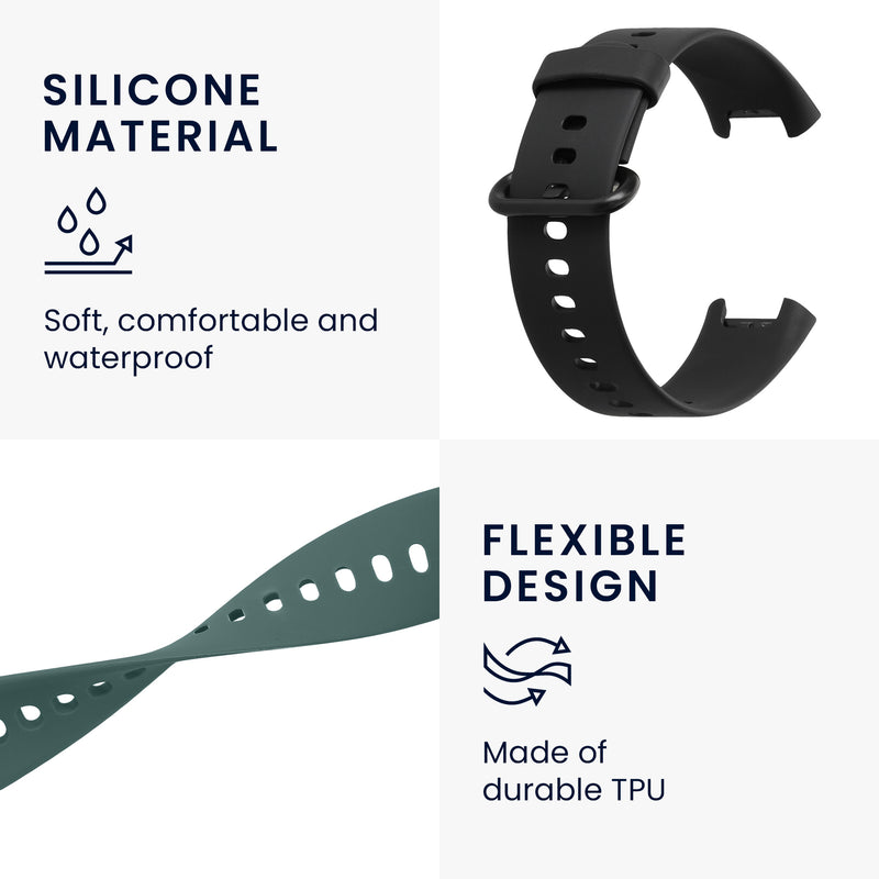 kwmobile Watch Strap for Xiaomi Redmi Watch 2 Lite Bracelet Fitness Tracker Band Set Replacement Strap Smartwatch