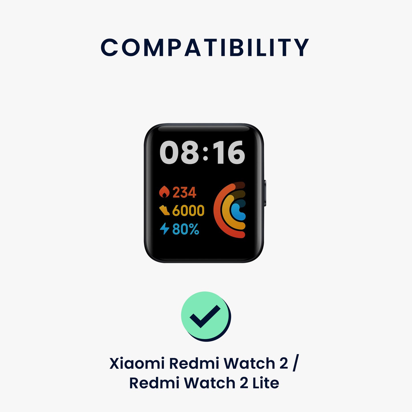 kwmobile Watch Strap for Xiaomi Redmi Watch 2 Lite Bracelet Fitness Tracker Band Set Replacement Strap Smartwatch