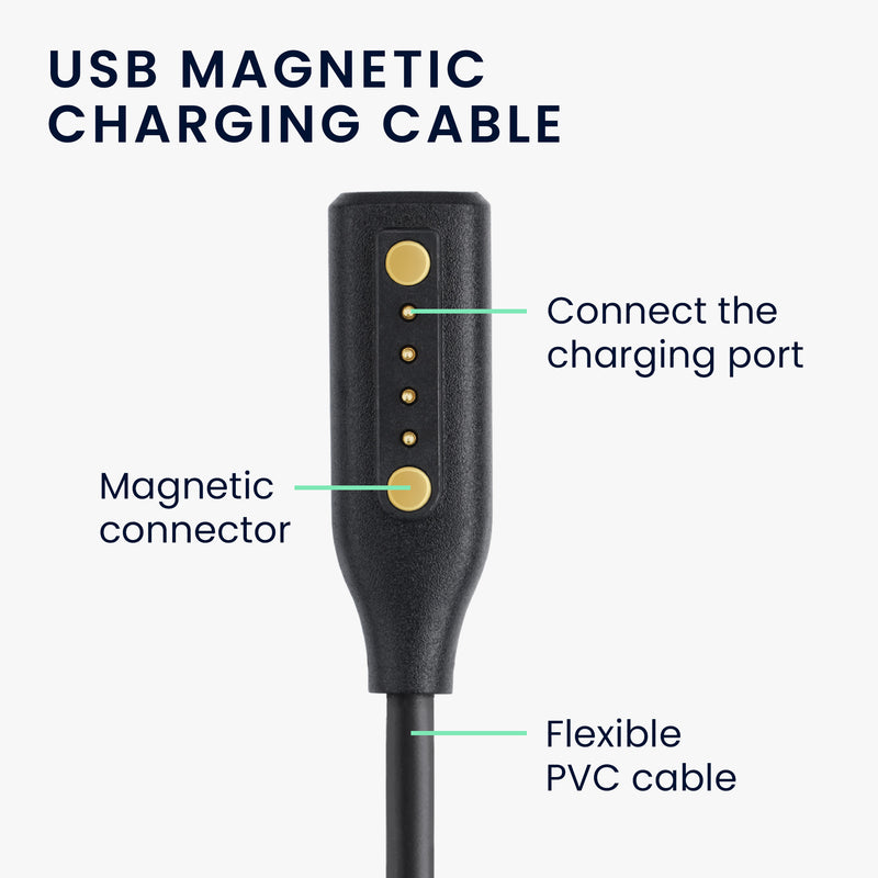 kwmobile USB Charging Cable compatible with Bose Frames - Cable for Audio Sunglasses Replacement Cable