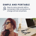 kwmobile USB Charging Cable compatible with Bose Frames - Cable for Audio Sunglasses Replacement Cable
