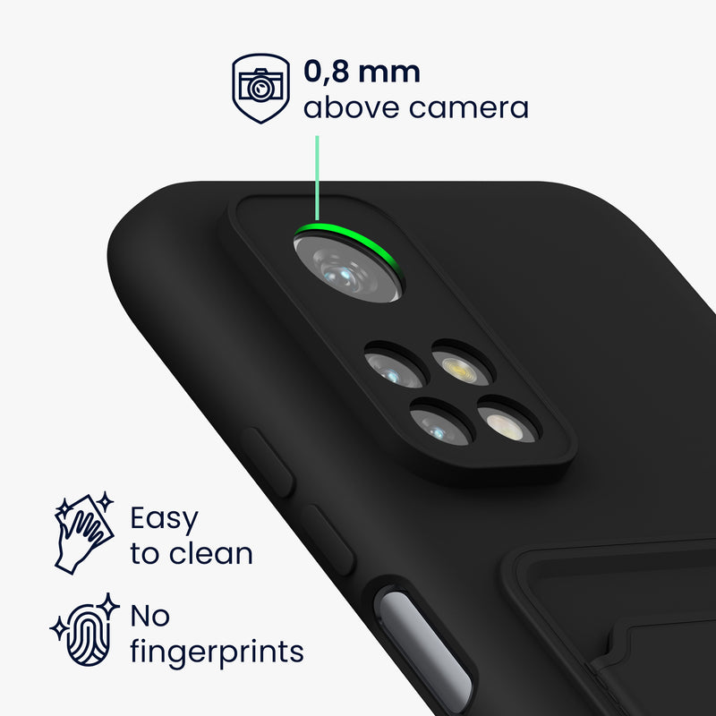 kwmobile Phone Case Compatible with Xiaomi Mi 10T / Mi 10T Pro Case - Phone Cover with Card Slot