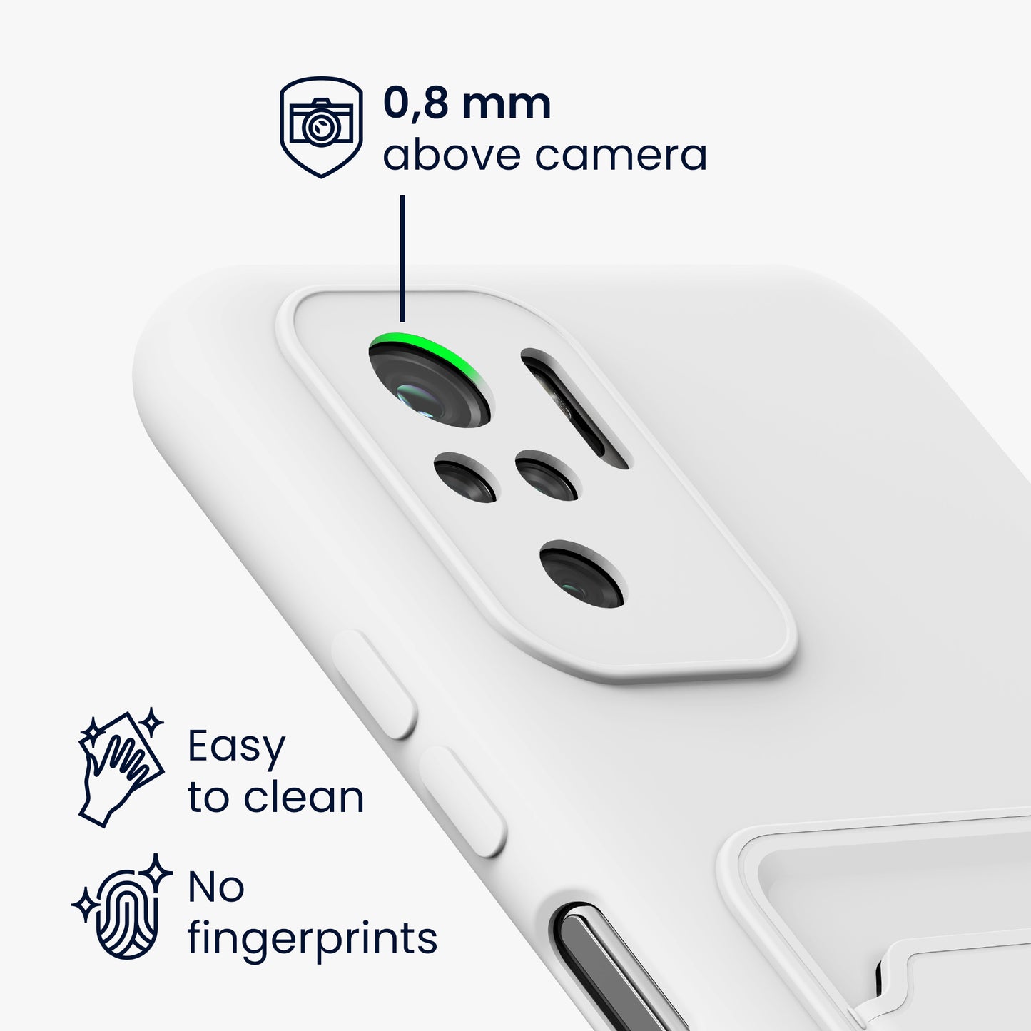 kwmobile Phone Case compatible with Xiaomi Redmi Note 10 / Note 10S Case - Phone Cover with Card Slot