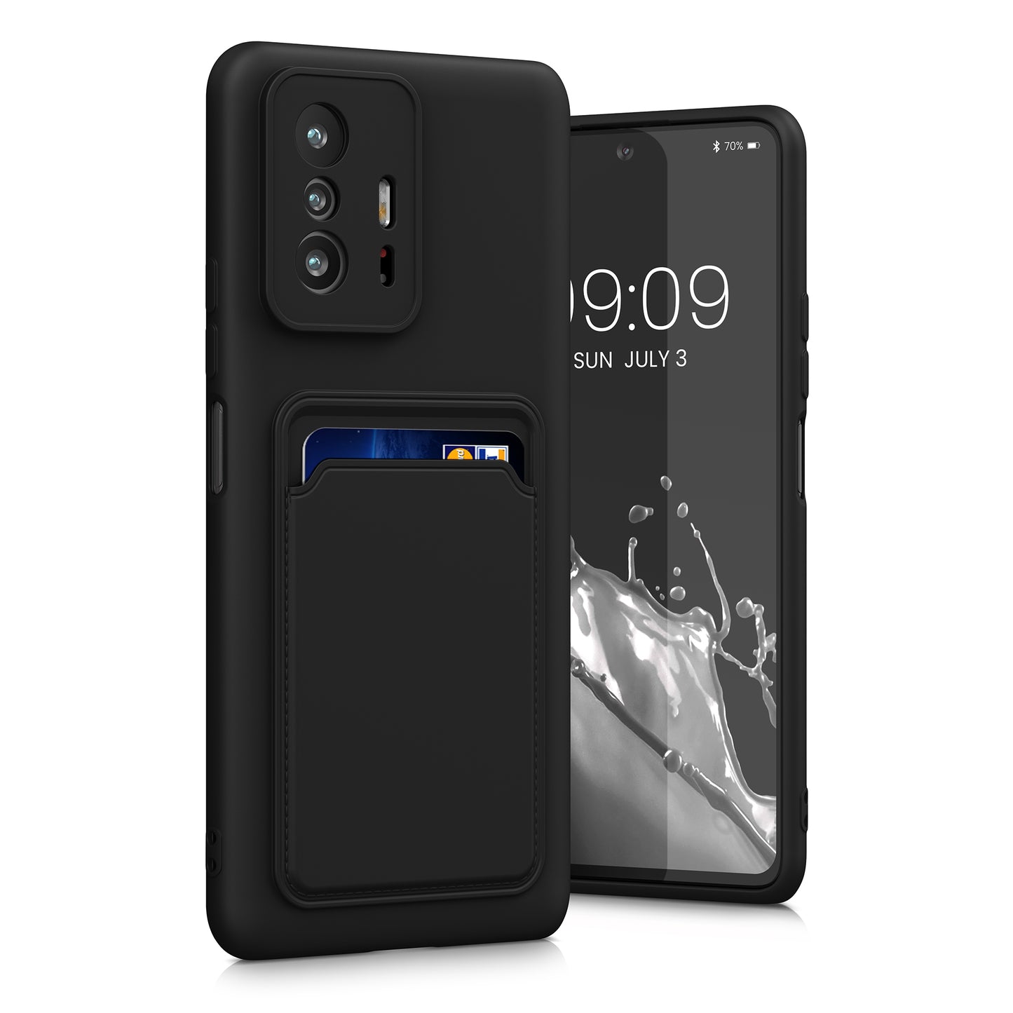 kwmobile Phone Case compatible with Xiaomi 11T / 11T Pro Case - Mobile Phone Cover with Card Slot