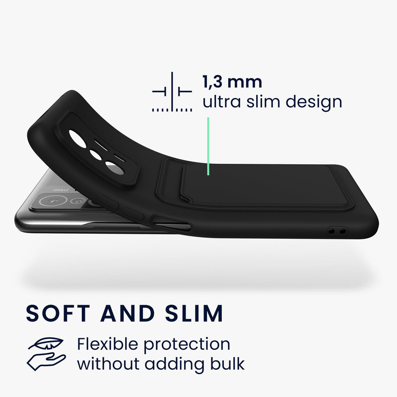 kwmobile Phone Case compatible with Xiaomi 11T / 11T Pro Case - Mobile Phone Cover with Card Slot