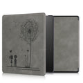 kwmobile Case for Amazon Kindle Oasis 10th Generation - Faux Leather eReader Cover with Auto Sleep Function - Dandelion Love