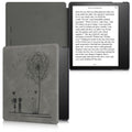 kwmobile Case for Amazon Kindle Oasis 10th Generation - Faux Leather eReader Cover with Auto Sleep Function - Dandelion Love