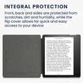 kwmobile Case for Amazon Kindle Oasis 10th Generation - Faux Leather eReader Cover with Auto Sleep Function - Dandelion Love