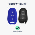 kwmobile Car Key Cover Compatible with Opel 3-Button Smartkey Keyless Go