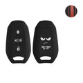 kwmobile Autoschlüssel Hülle kompatibel mit Opel 3-Tasten Smartkey Autoschlüssel Keyless Go Hülle - Schlüsselhülle Don't touch my Key Weiß Schwarz Weiß  [dsg02]