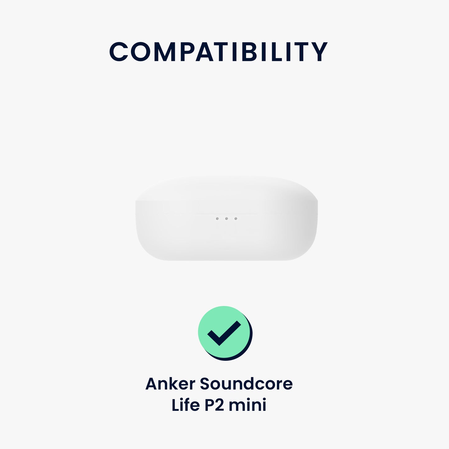 kwmobile Case compatible with Anker Soundcore Life P2 Mini Case - Headphone Case - Protective Cover