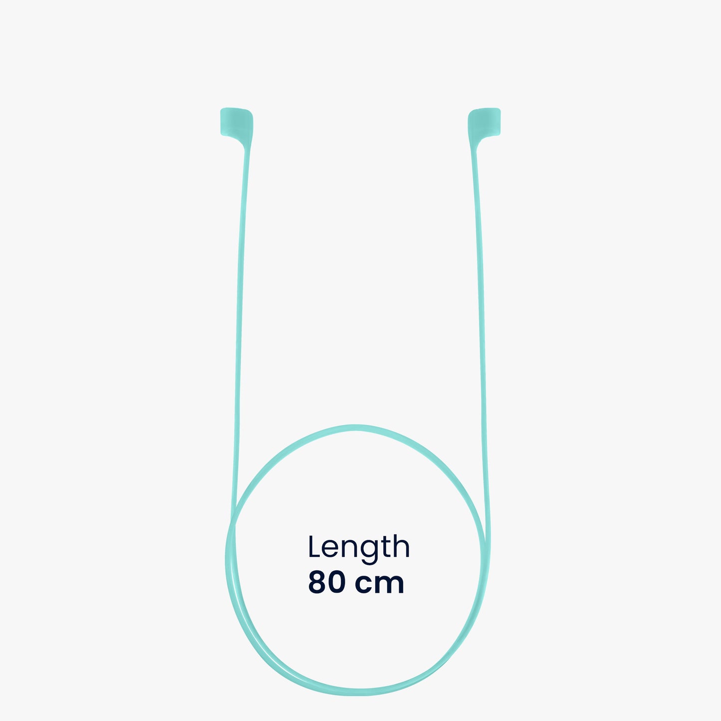 kwmobile Magnetic Strap compatible with Apple Airpods 1 / 2 / 3 / 4 / Pro 1 / Airpods Pro 2 Headphones - 80 cm Headphone Holder Band Strap