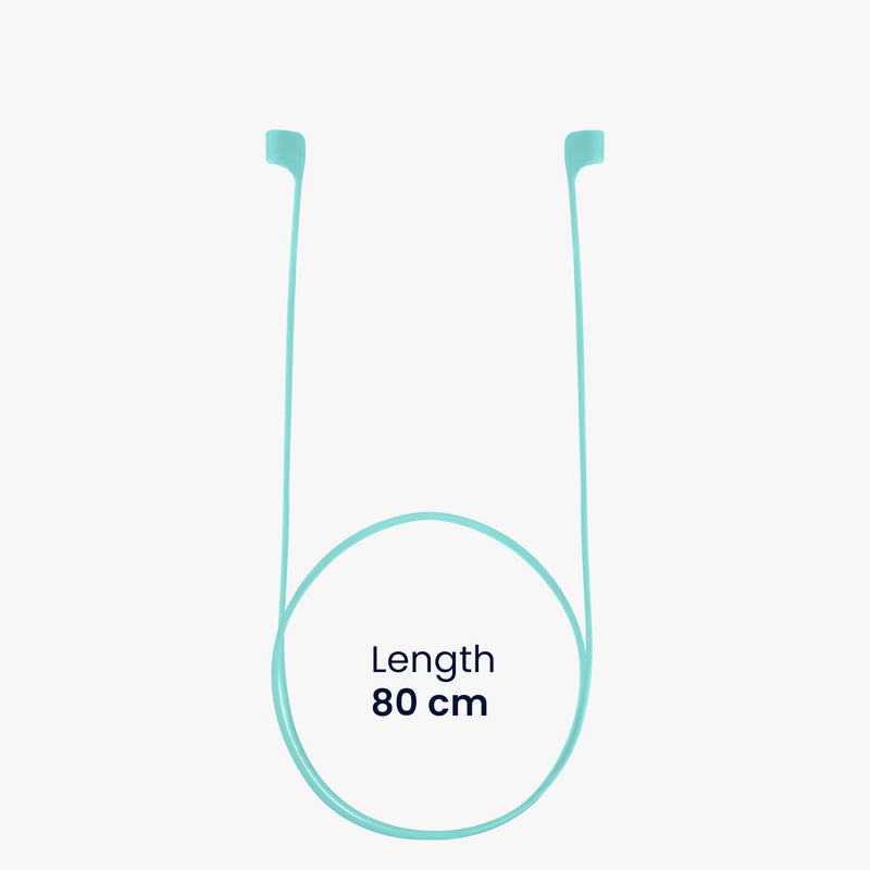 kwmobile Magnetic Strap compatible with Apple Airpods 1 / 2 / 3 / 4 / Pro 1 / Airpods Pro 2 Headphones - 80 cm Headphone Holder Band Strap