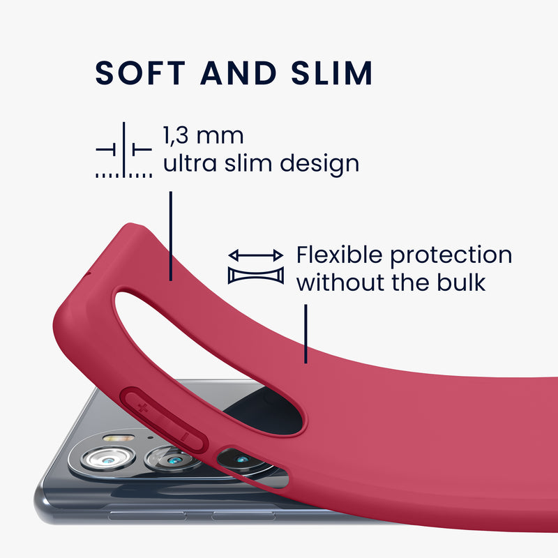 kwmobile Phone Case for Motorola Edge 30 Pro / Edge Plus 2022 / Edge X30 Case - Wireless Charging - Protective Cover