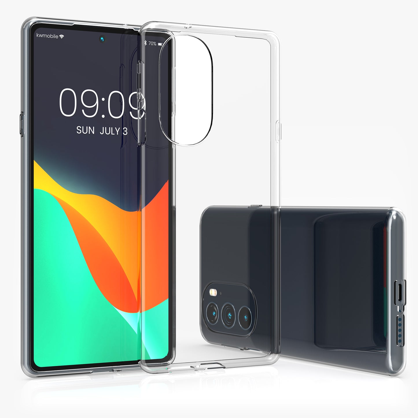 kwmobile Case Compatible with Motorola Edge 30 Pro / Edge Plus 2022 / Edge X30 - Phone Cover