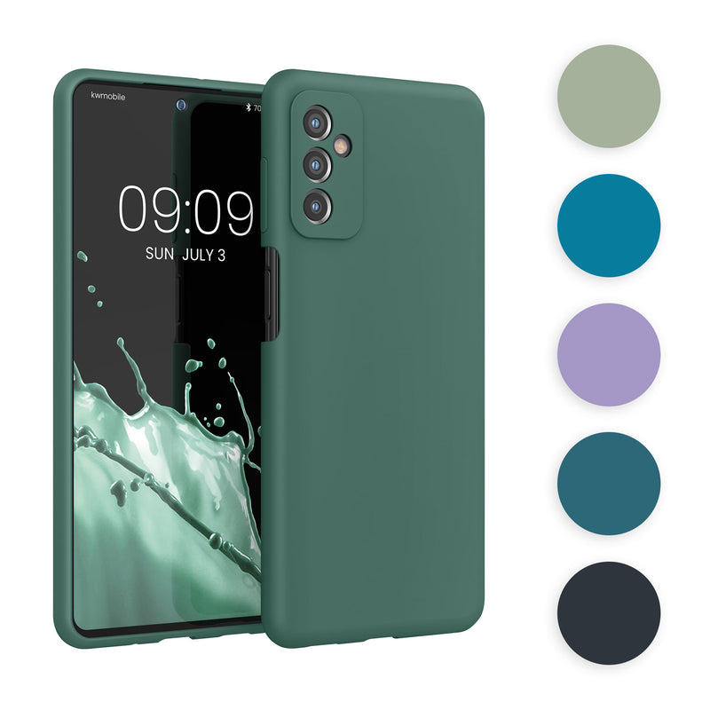 kwmobile Hülle kompatibel mit Samsung Galaxy M52 5G Hülle - Silikon Handy Case - Handyhülle weiche Oberfläche - kabelloses Laden - Weiß matt Weiß matt  