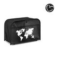 kwmobile Hülle für 2-Scheiben Toaster - Staubschutz Abdeckhaube - Toasterabdeckung in Schwarz Weiß Pusteblume Love - 19 x 20,3 x 28 cm Schwarz  [dsg05]