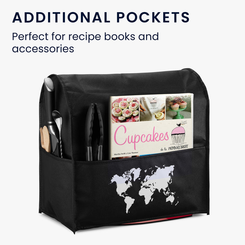 kwmobile Cover compatible with KitchenAid 4.3-4.8 Liter with 3 Pockets Stand Mixer Dust Cover Hood