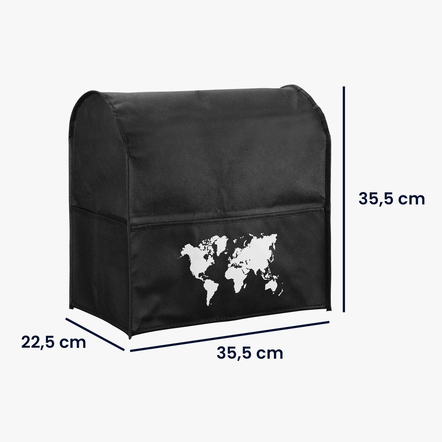 kwmobile Cover compatible with KitchenAid 4.3-4.8 Liter with 3 Pockets Stand Mixer Dust Cover Hood