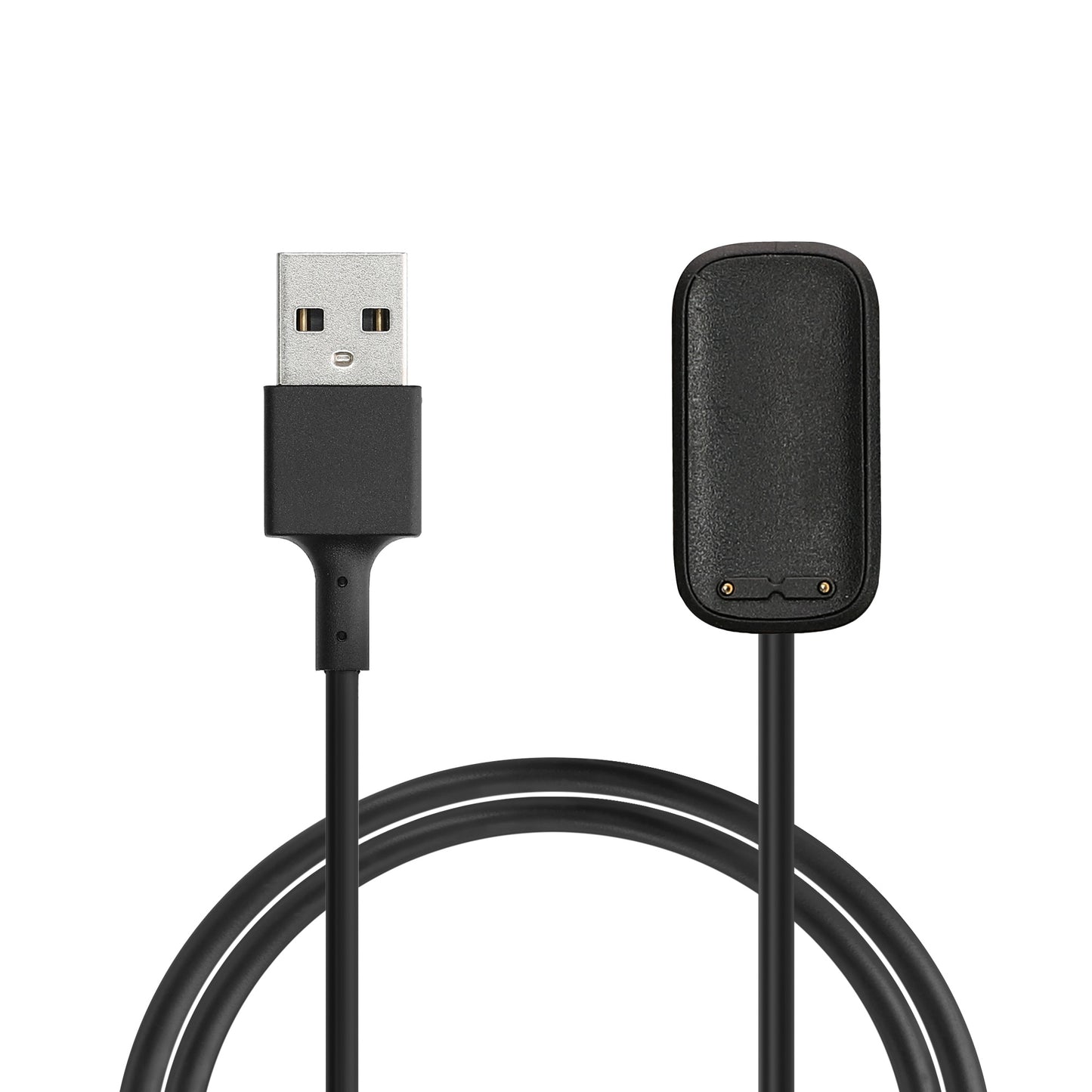 kwmobile USB Kabel Charger kompatibel mit Fitbit Charge 5 / luxe Ladekabel - Smart Watch Ersatzkabel - Fitnesstracker Aufladekabel in Schwarz Schwarz  