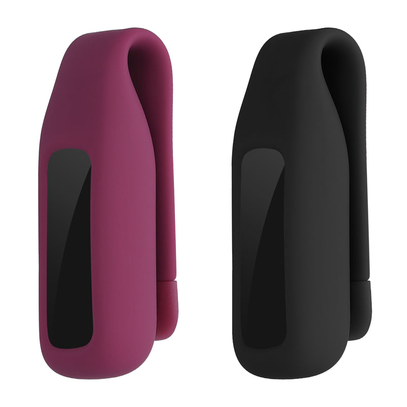 kwmobile Clip Holder Compatible with Fitbit Luxe Silicone Fitness Tracker Holder without Tracker
