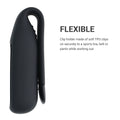 kwmobile Clip Holder Compatible with Fitbit Luxe Silicone Fitness Tracker Holder without Tracker