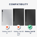 2x Screen Protector compatible with Samsung Galaxy Tab S8
