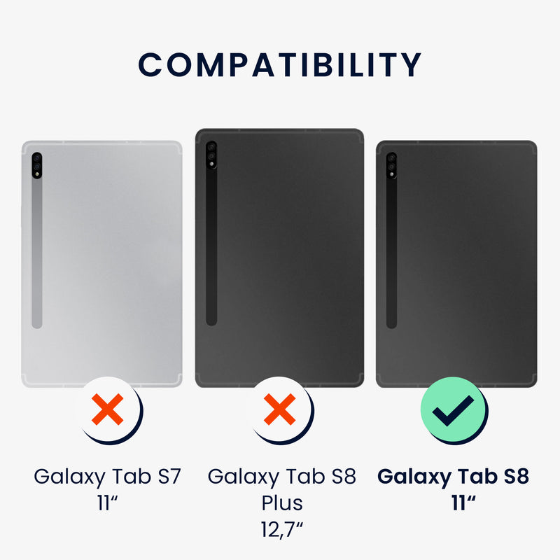 2x Screen Protector compatible with Samsung Galaxy Tab S8
