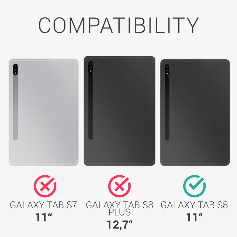 kwmobile Case Compatible with Samsung Galaxy Tab S8 Tablet Cover