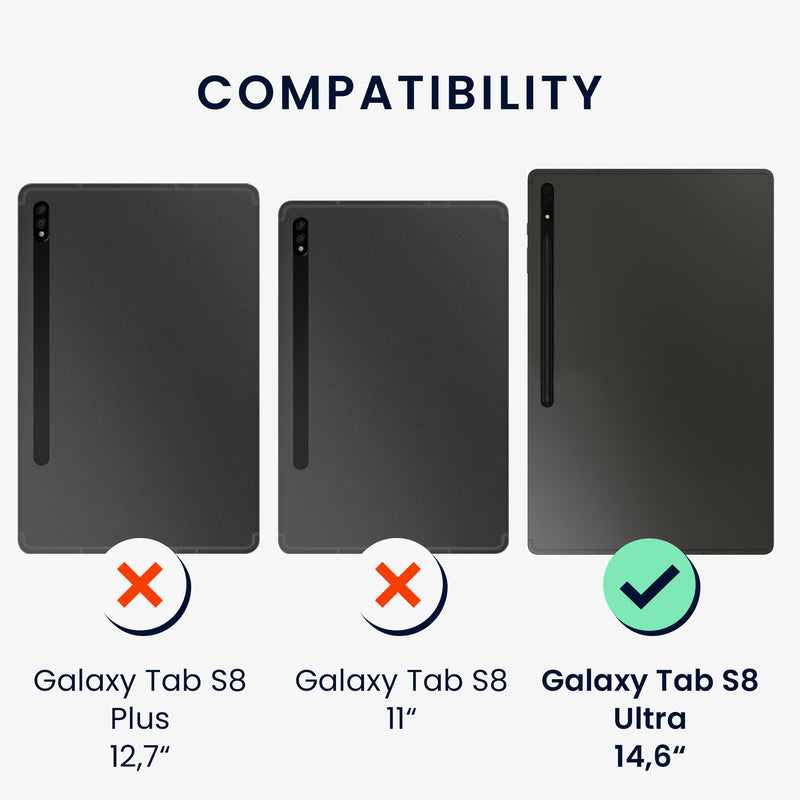 2x Film Compatible with Samsung Galaxy Tab S8 Ultra