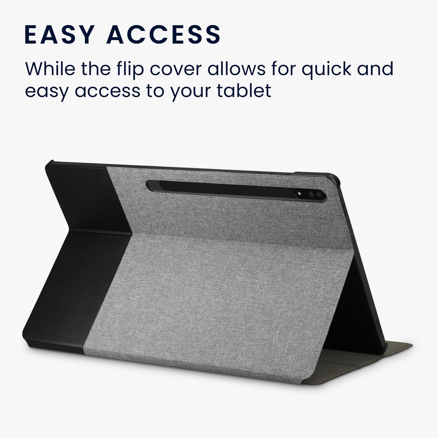 kwmobile Protective Cover Compatible with Samsung Galaxy Tab S8 Ultra / S9 Ultra - Slim Case - Tablet Cover Case with Stand