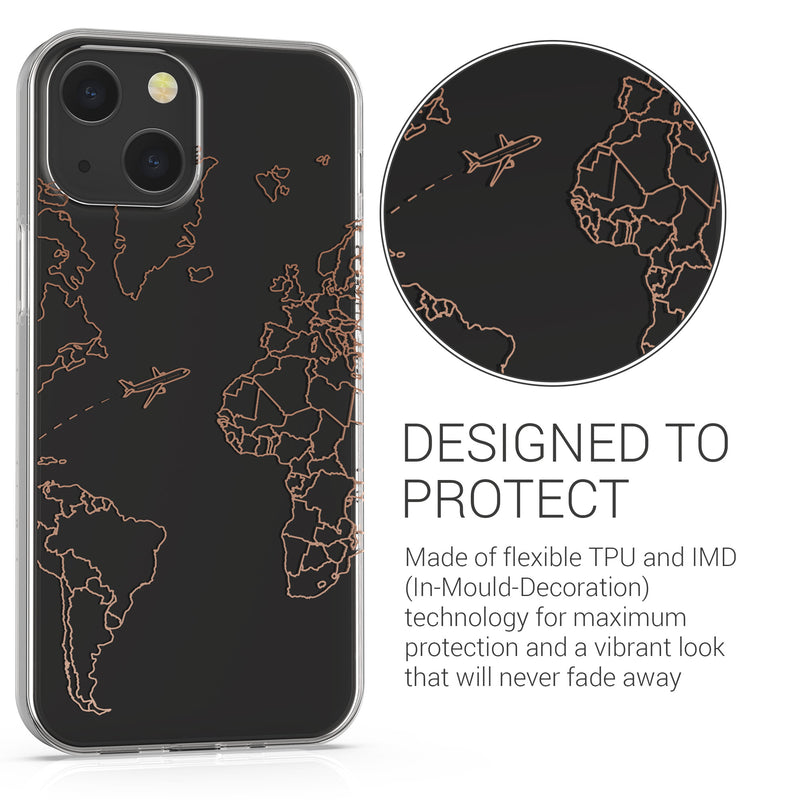 kwmobile Case Compatible with Apple iPhone 13 - Silicone Phone Case