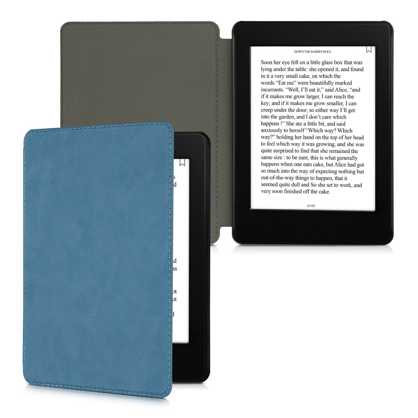 kwmobile Flip Case Compatible with Amazon Kindle Paperwhite 11th Generation 2021 Case eReader Case Faux Leather Cover