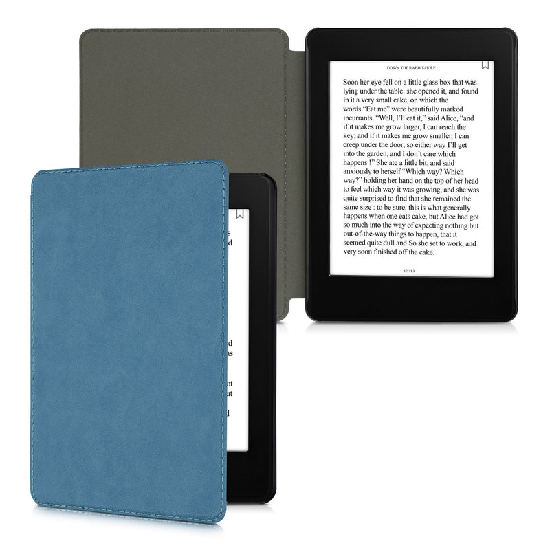kwmobile Flip Case Compatible with Amazon Kindle Paperwhite 11th Generation 2021 Case eReader Case Faux Leather Cover