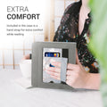 kwmobile Flip Cover compatible with Tolino Vision 6 - Case with Hand Strap