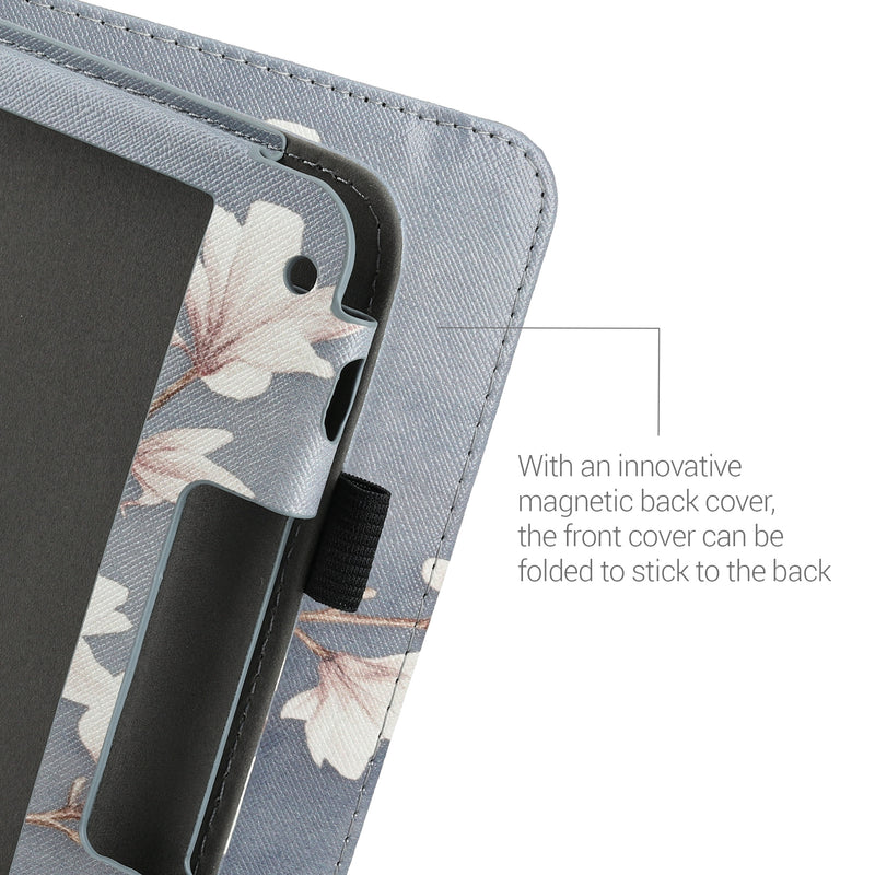 kwmobile Flip Cover compatible with Tolino Vision 6 - Case with Hand Strap