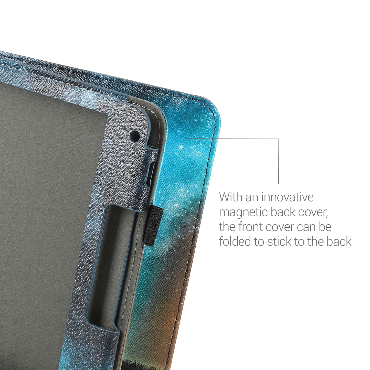 kwmobile Flip Cover compatible with Kobo Libra 2 - Case with Hand Strap