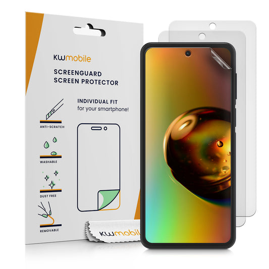 kwmobile 3x Displayschutzfolie kompatibel mit Xiaomi Redmi Note 9S / 9 Pro / 9 Pro Max Folie - klare Schutzfolien Set in transparent Transparent  