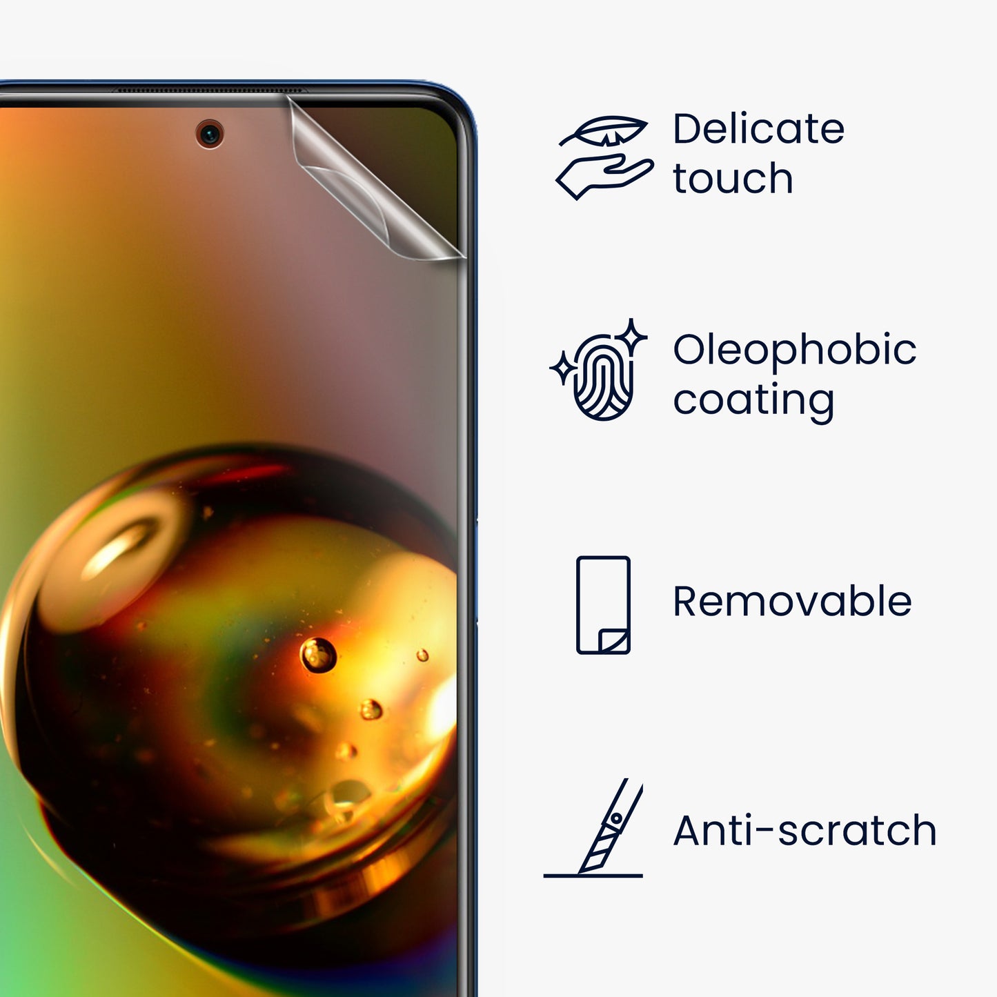 3x Matte Screen Protector compatible with Xiaomi Poco X3 NFC / Poco X3 Pro