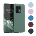 kwmobile Hülle kompatibel mit OnePlus 10 Pro 5G Hülle - weiches TPU Silikon Case - Cover geeignet für kabelloses Laden - Schwarz matt Schwarz matt  