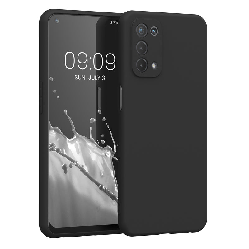 kwmobile Handyhülle kompatibel mit Oppo A74 (5G) / A54 (5G) Hülle - Handy Case aus weichem Silikon in Moosgrün Moosgrün  