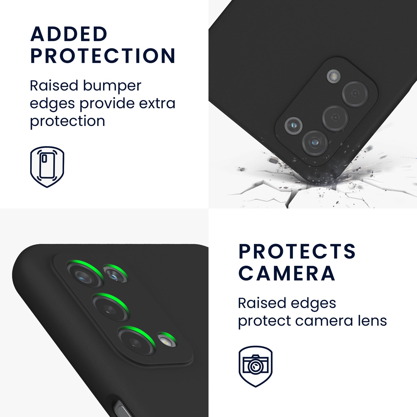 kwmobile Phone Case for Oppo A74 (5G) / A54 (5G) - Soft Silicone Phone Cover - Protective Case