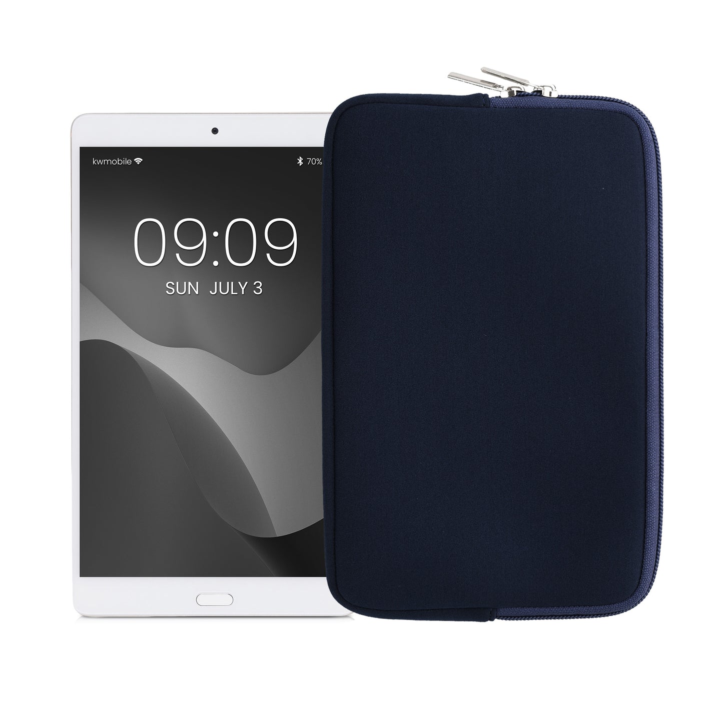 kwmobile Tablet Case compatible with 8"-8.4" Tablet - Universal Pouch Cover Case - Protective Sleeve