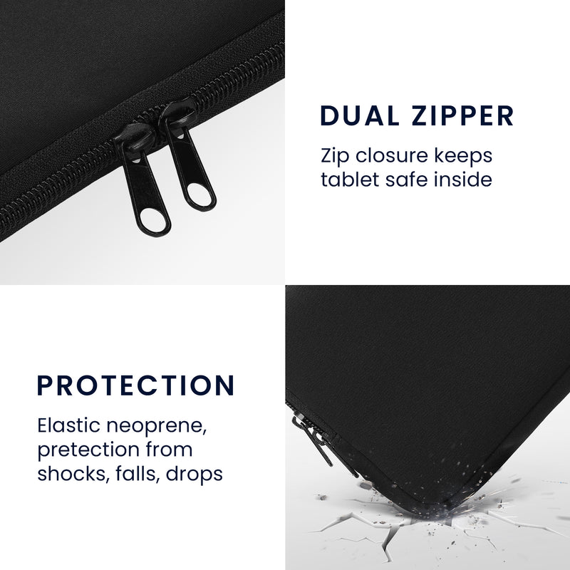 kwmobile Tablet Case compatible with 8"-8.4" Tablet - Universal Pouch Cover Case - Protective Sleeve